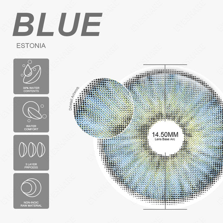 Rynx Estonia Blue 14.5mm 1 Pair | 1 Year