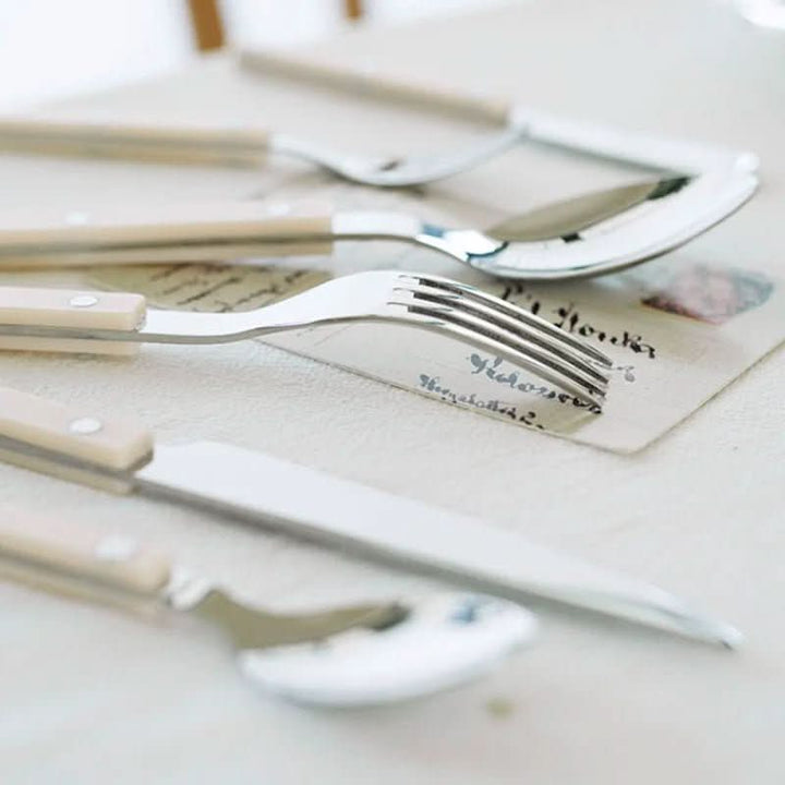 Lisslune | 24-piece stainless steel cutlery set with engraving