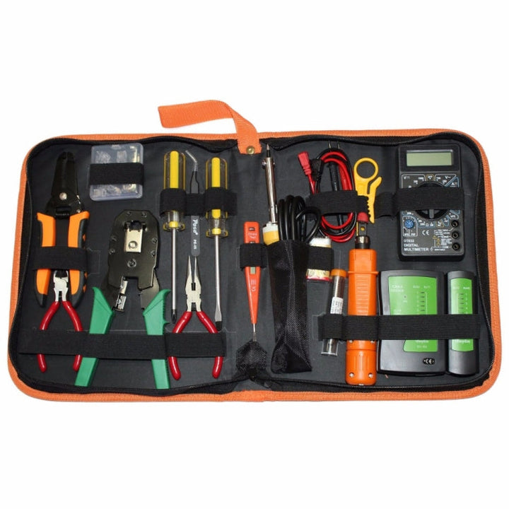 Lisslune | JAKEMY PS-P15 16 in 1 Professional LAN Network Kit Crimper Cable Wire Stripper Cutter Pliers Screwdriver Tool