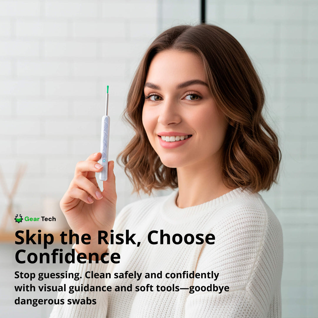 Lisslune | EarScope Pro Ear Wax Removal Kit | High-Resolution Camera & LED Lights for Safe Home Use