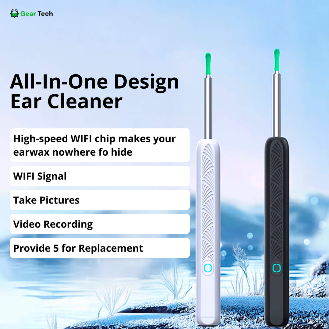 Lisslune | EarScope Pro Ear Wax Removal Kit | High-Resolution Camera & LED Lights for Safe Home Use