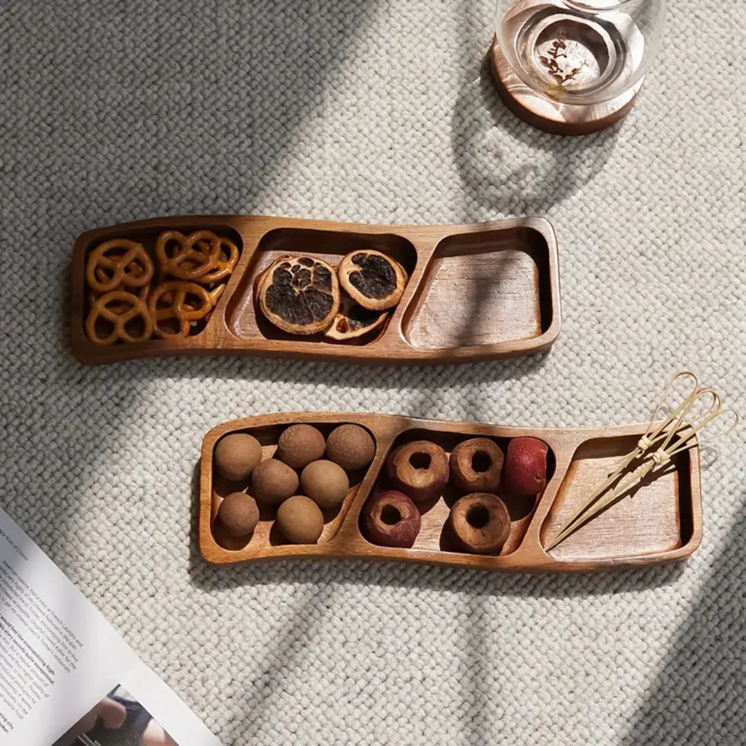 Lisslune | Earth Tone Appetizer Serving Tray