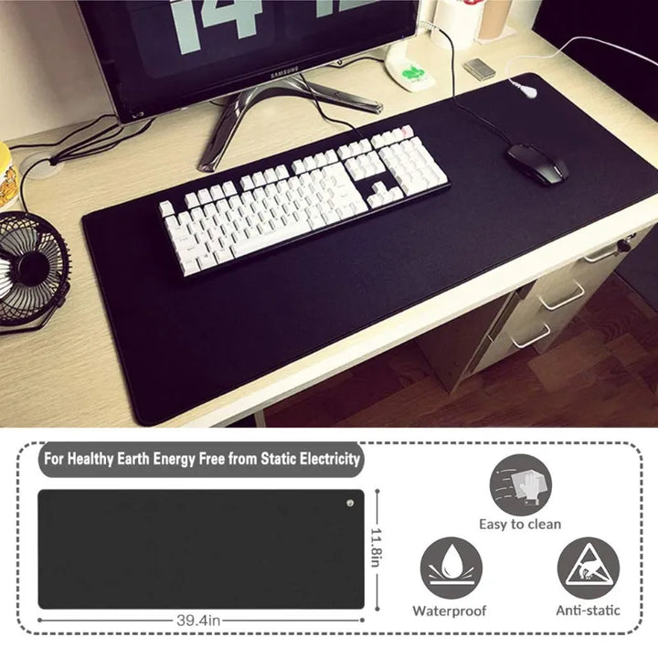 Lisslune | GROUNDING | Universal grounding mat for computer mouse pads | Radiation protection against inflammation