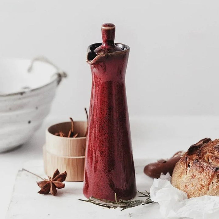 Lisslune | EcoPour – Elegant Drip-Free Glass Oil Dispenser | Stylish & Sustainable Kitchen Accessory