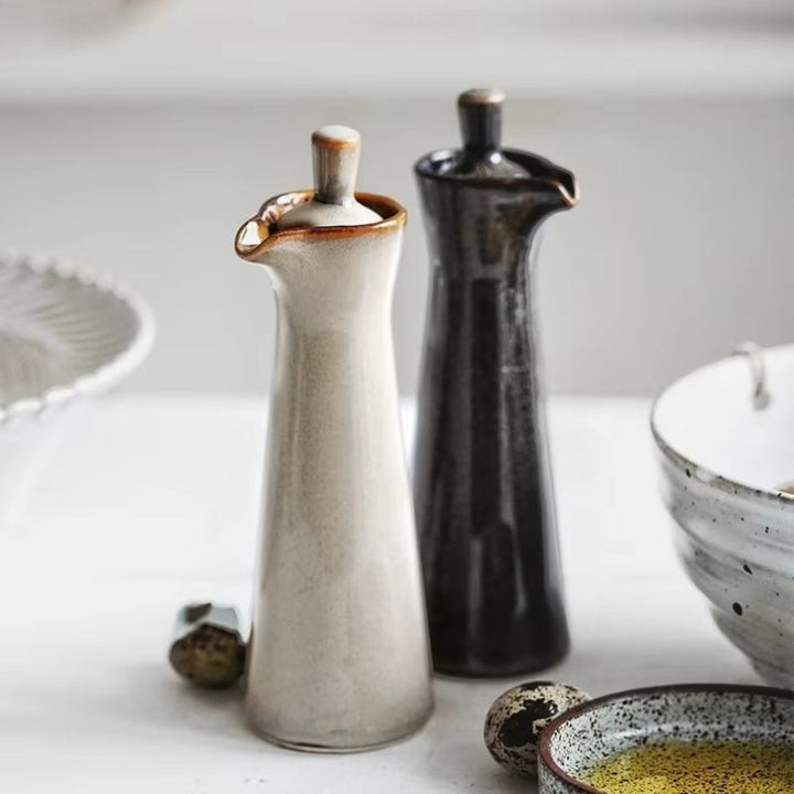 Lisslune | EcoPour – Elegant Drip-Free Glass Oil Dispenser | Stylish & Sustainable Kitchen Accessory