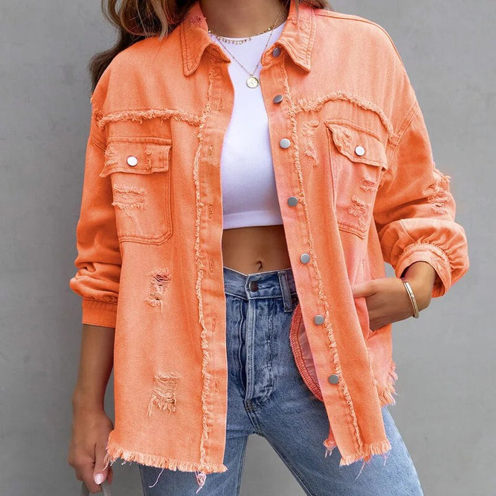 Lisslune | Classic Slim Fit Jeans Jacket for Modern Style