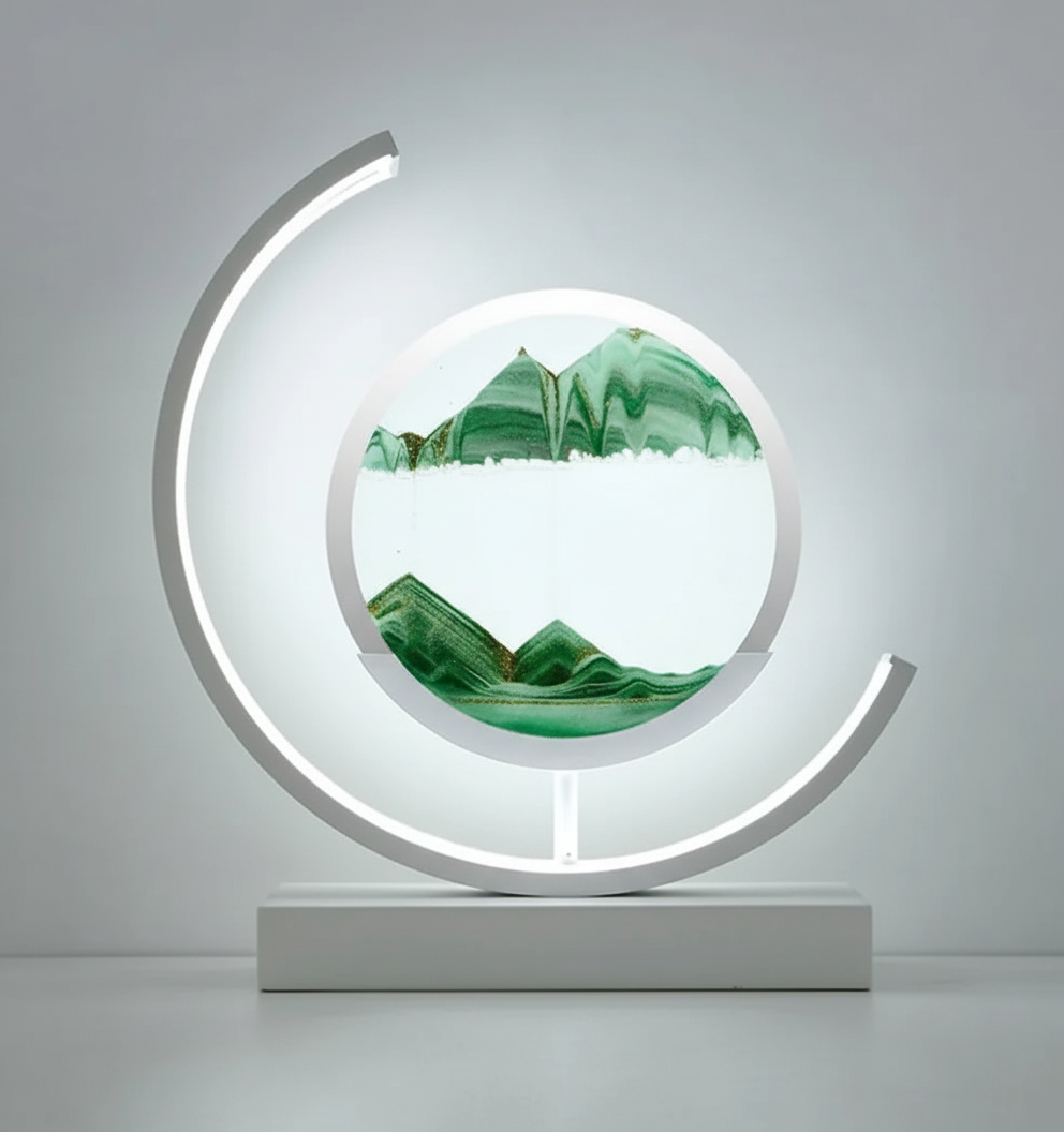Lisslune | DuneGlow Table Lamp – Handmade Ambient Lamp with Soothing Light and Modern Design