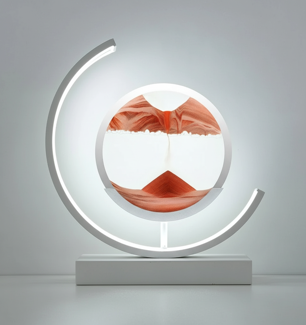 Lisslune | DuneGlow Table Lamp – Handmade Ambient Lamp with Soothing Light and Modern Design