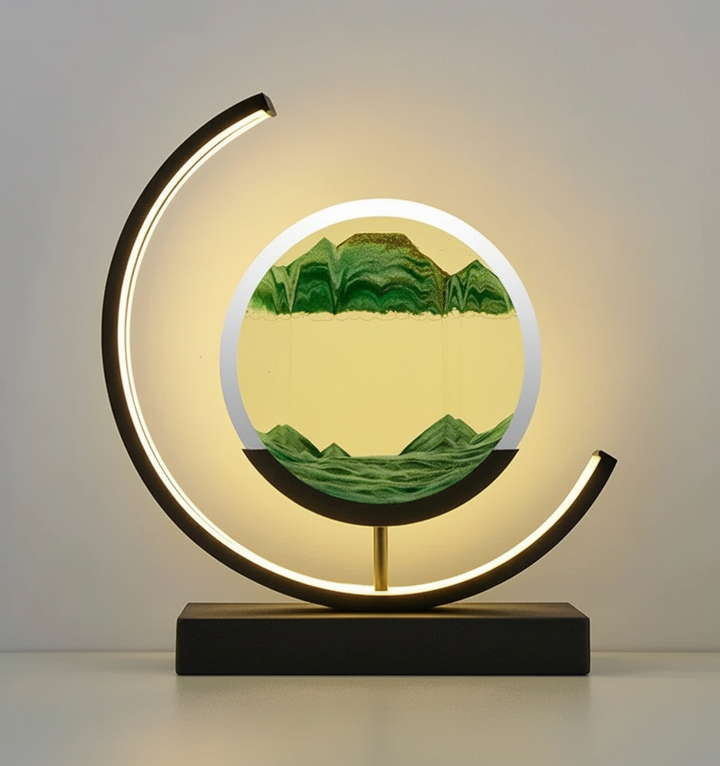 Lisslune | DuneGlow Table Lamp – Handmade Ambient Lamp with Soothing Light and Modern Design
