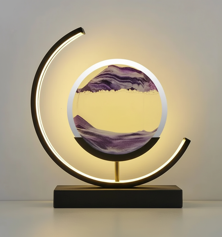 Lisslune | DuneGlow Table Lamp – Handmade Ambient Lamp with Soothing Light and Modern Design
