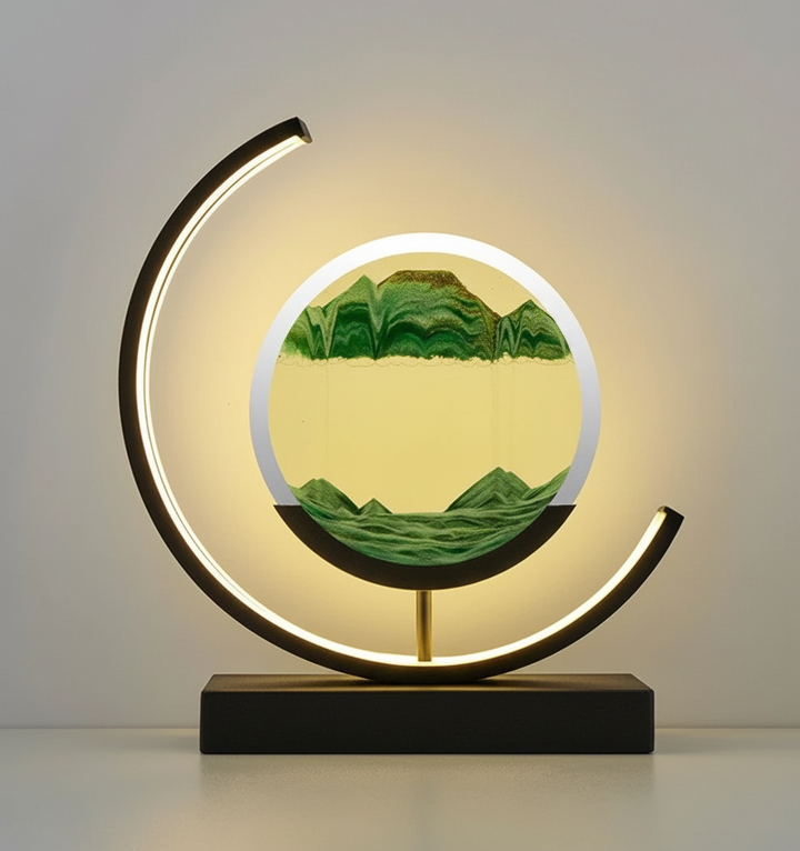 Lisslune | DuneGlow Table Lamp – Handmade Ambient Lamp with Soothing Light and Modern Design