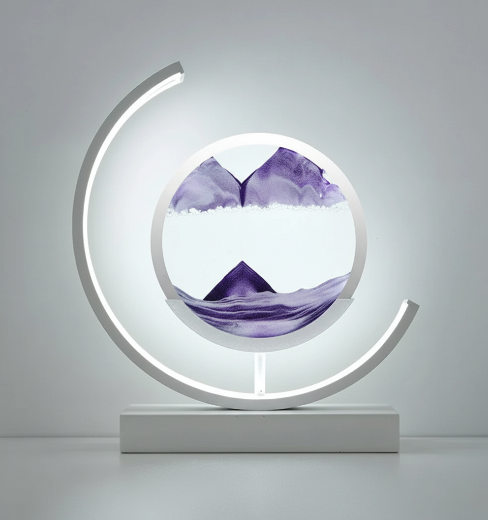 Lisslune | DuneGlow Table Lamp – Handmade Ambient Lamp with Soothing Light and Modern Design