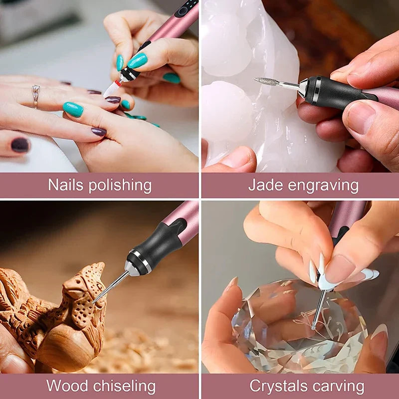 Lisslune | Cordless Engraving Pen – Perfect for 50+ Surfaces & DIY Projects