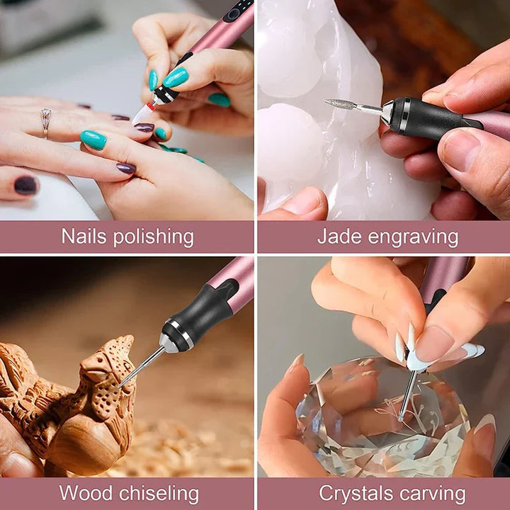 Lisslune | Cordless Engraving Pen – Perfect for 50+ Surfaces & DIY Projects