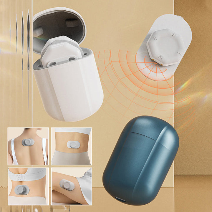 Lisslune | Cordless TENS Massage Patch – Portable Pain Relief & Muscle Stimulation Tensiffy with Rechargeable Electric Pulse Technology