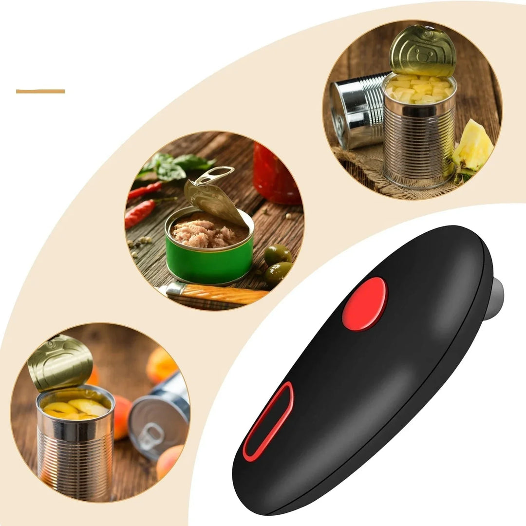 Lisslune | Automatic Can Opener with Ergonomic Handle and One-Button Operation