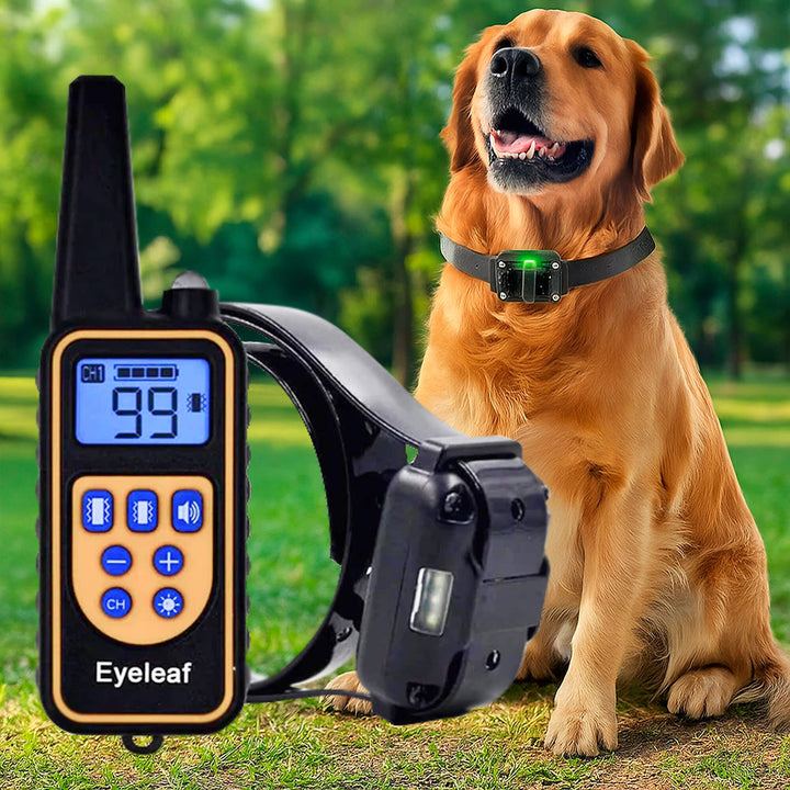 Lisslune | 800M Rechargeable Electric Dog Training Collar | Waterproof, Remote Control & Ideal for Effective Dog Training