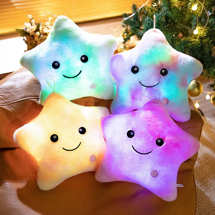 Lisslune | LED Star Plush Light - Soft Glow Star Pillow Doll, Plush Toy for Kids & Home Decor, Perfect Birthday Gift