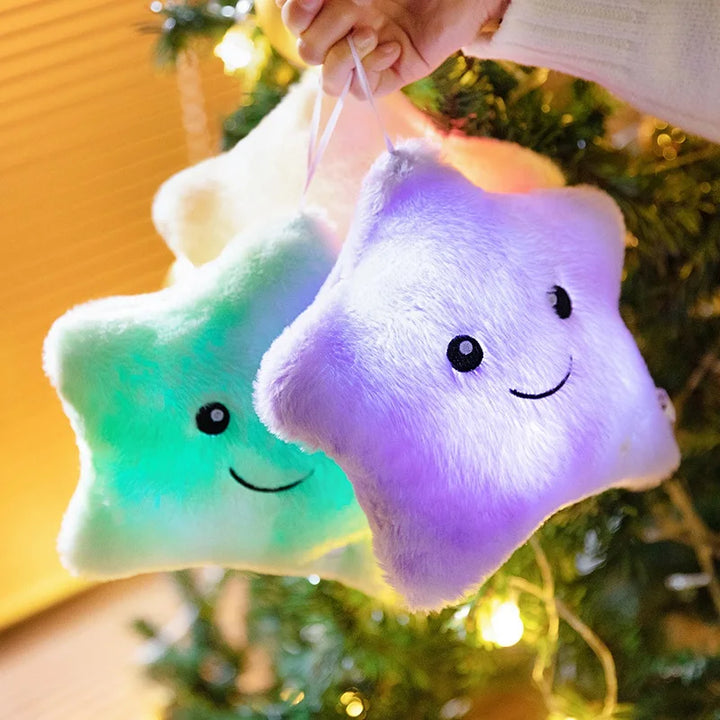 Lisslune | LED Star Plush Light - Soft Glow Star Pillow Doll, Plush Toy for Kids & Home Decor, Perfect Birthday Gift