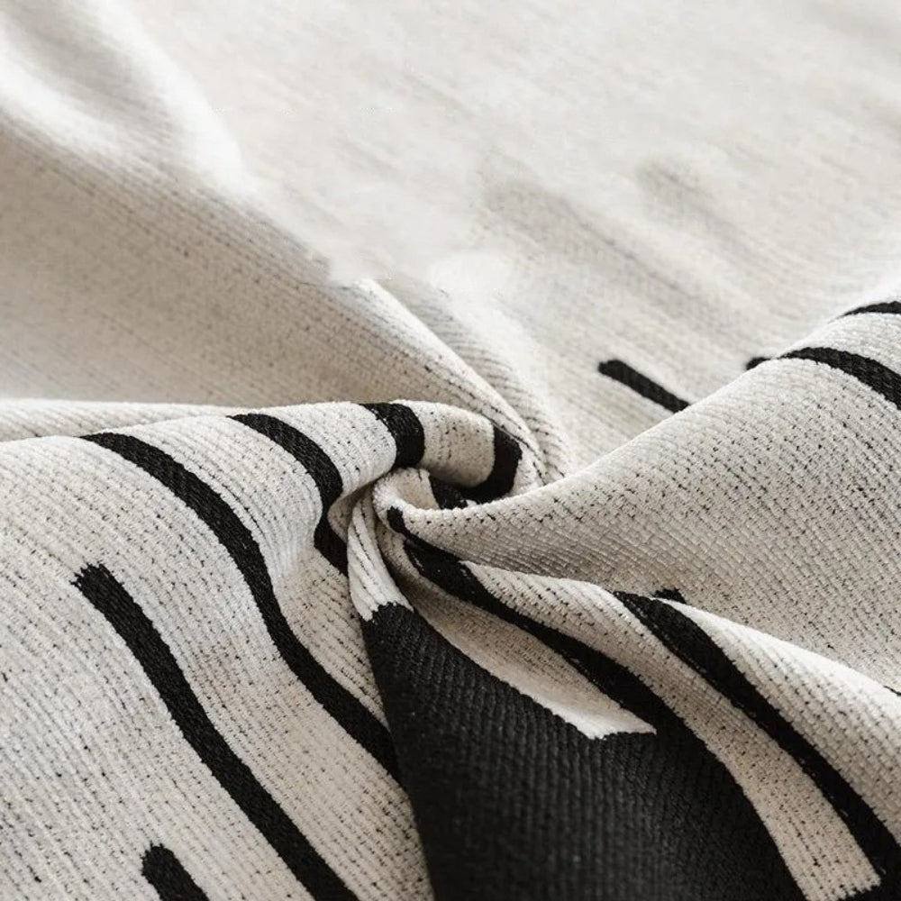 Lisslune | Elegant Black and White Sofa Cover Protector