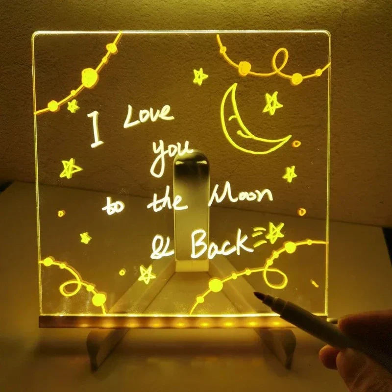 Lisslune | Children's LED Notice Board with Colors