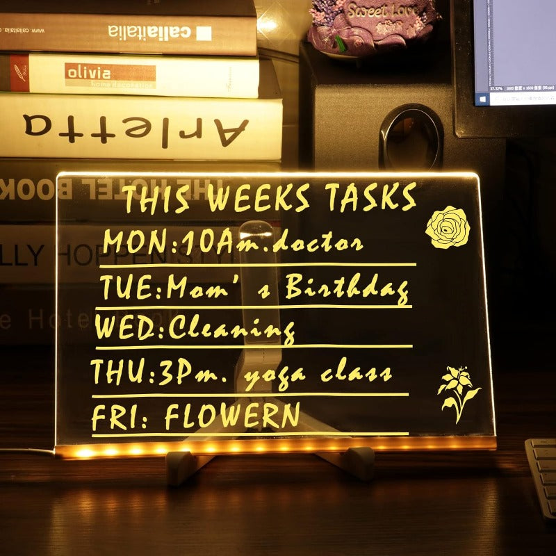 Lisslune | Children's LED Notice Board with Colors