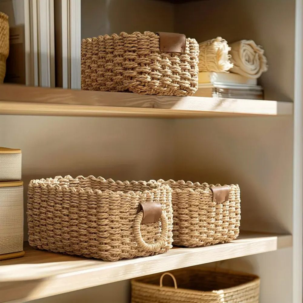 Lisslune | Elegant Rattan Weave Basket Set