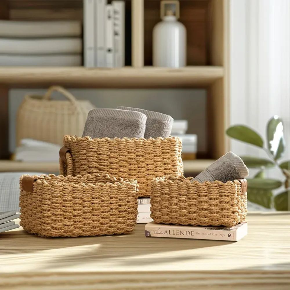 Lisslune | Elegant Rattan Weave Basket Set