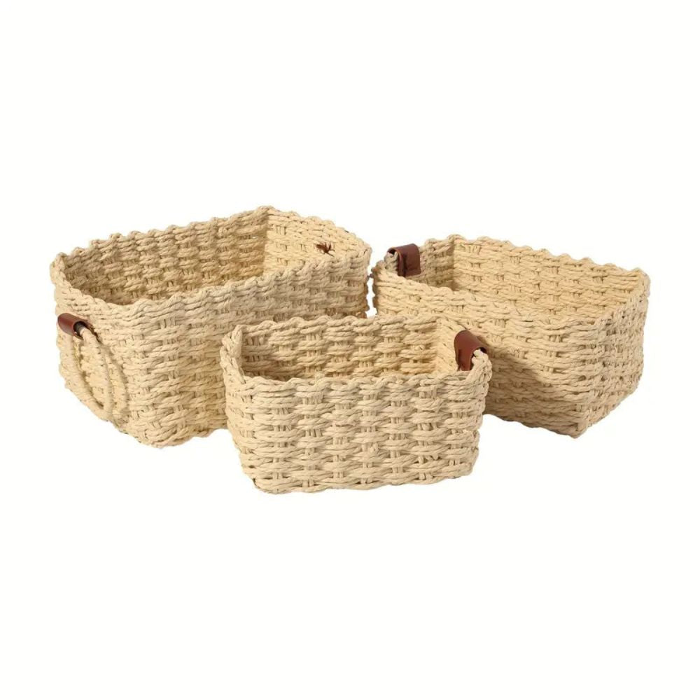 Lisslune | Elegant Rattan Weave Basket Set