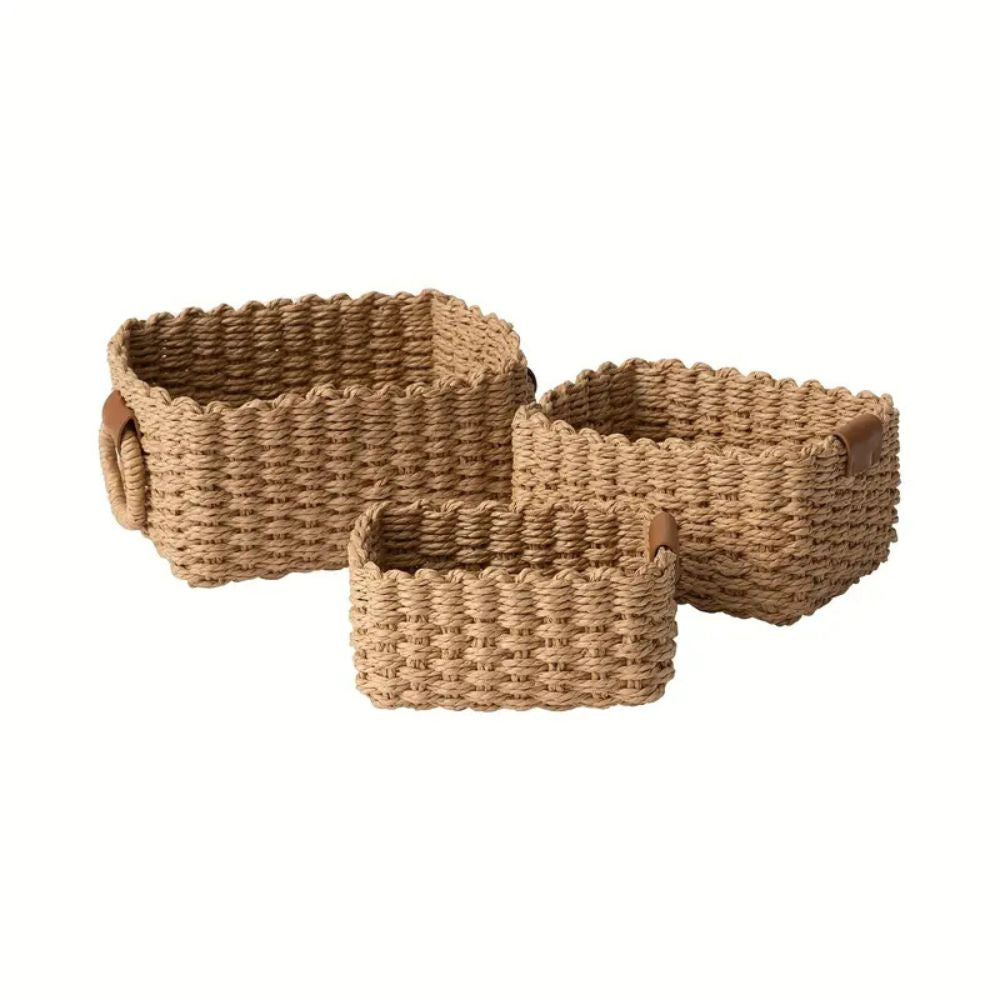 Lisslune | Elegant Rattan Weave Basket Set