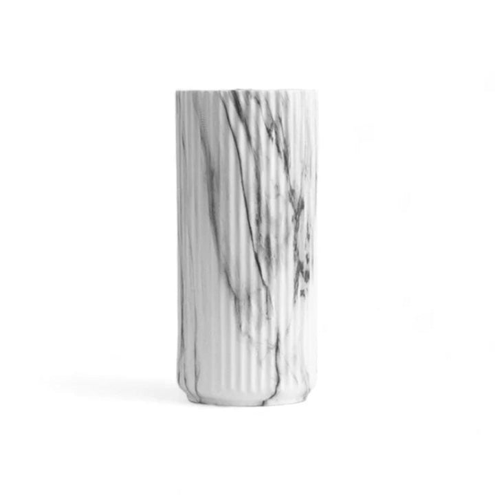 Lisslune | Elegant Vertical Marble Ceramic Vase