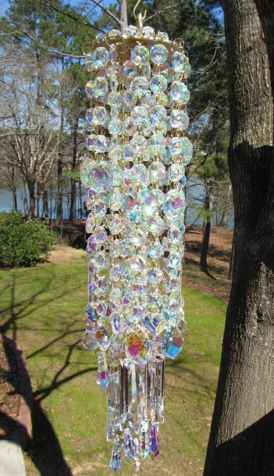 Lisslune | HarmonyGleam Crystal Wind Chime – Tranquil Garden Decoration