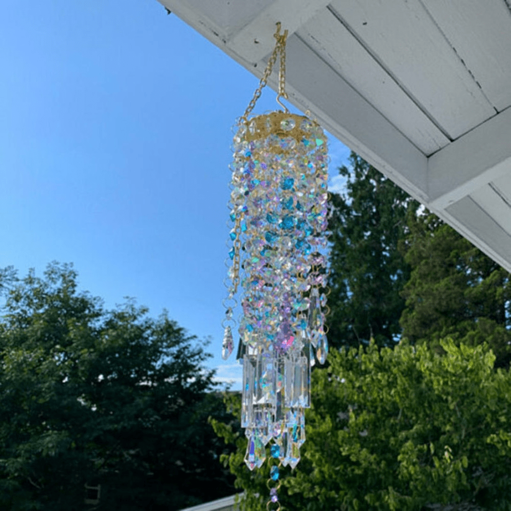 Lisslune | HarmonyGleam Crystal Wind Chime – Tranquil Garden Decoration