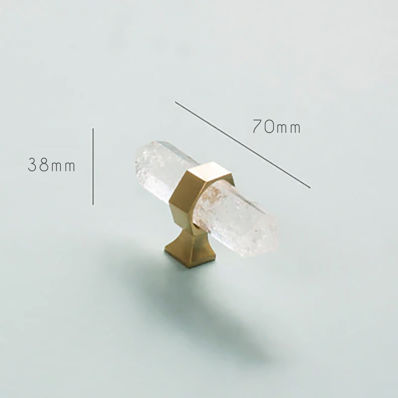 Rynx Luxury Natural Crystal Cabinet Handle