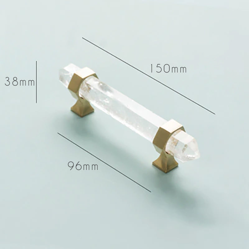 Rynx Luxury Natural Crystal Cabinet Handle