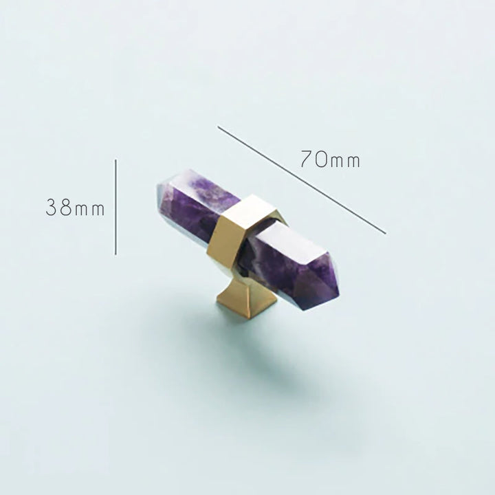 Rynx Luxury Natural Crystal Cabinet Handle