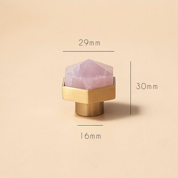 Rynx Luxury Natural Crystal Cabinet Handle