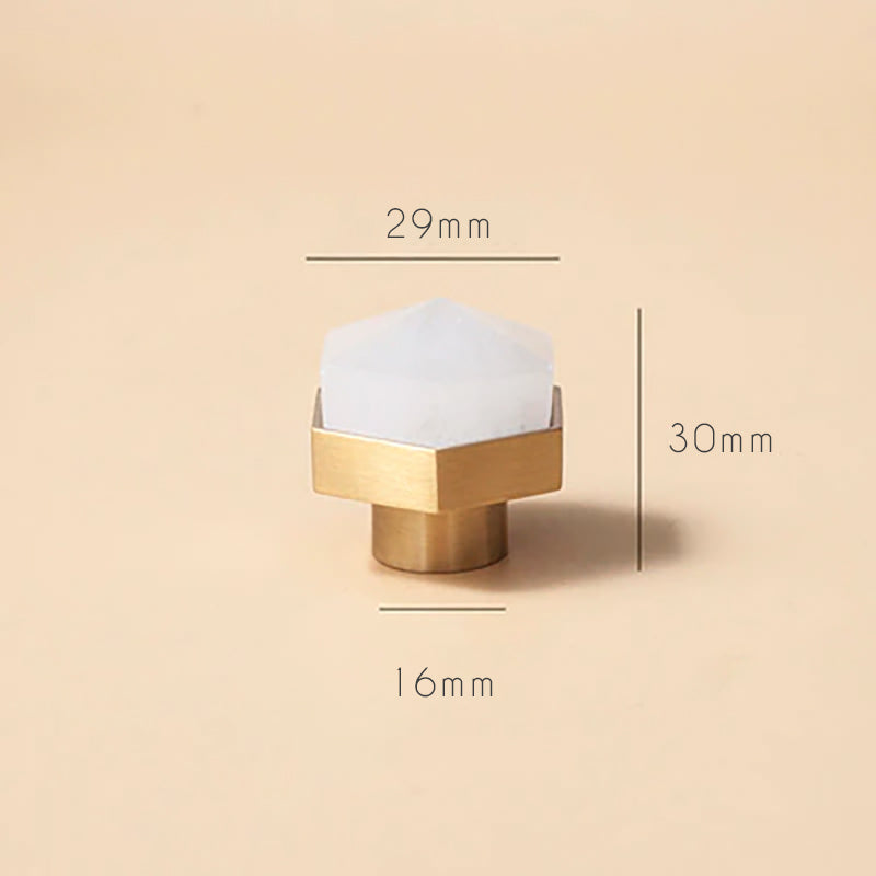 Rynx Luxury Natural Crystal Cabinet Handle