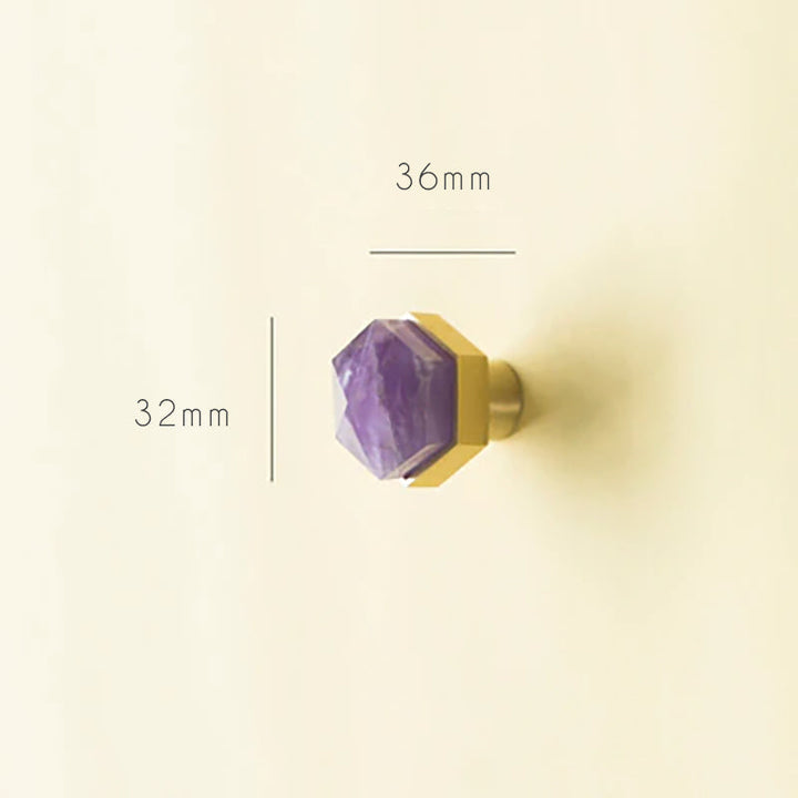 Rynx Luxury Natural Crystal Cabinet Handle