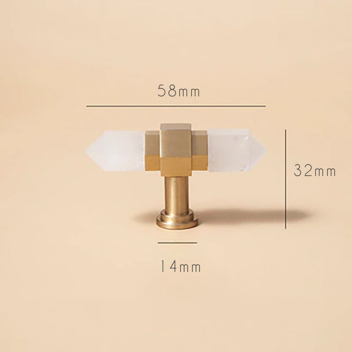 Rynx Luxury Natural Crystal Cabinet Handle