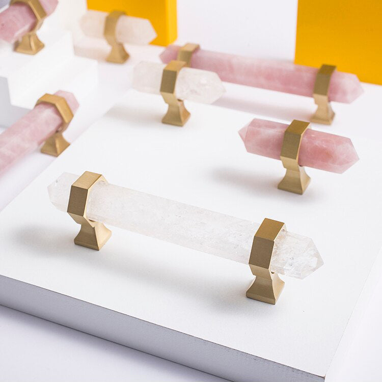 Rynx Luxury Natural Crystal Cabinet Handle