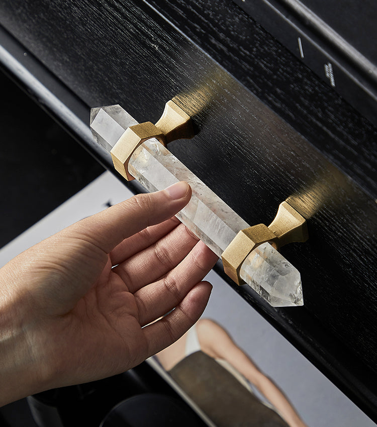 Rynx Luxury Natural Crystal Cabinet Handle