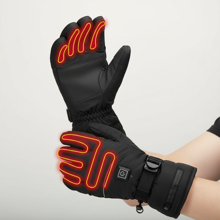 Lisslune | ThermoGrip Heated Gloves – Waterproof Unisex Gloves with 3 Heat Levels and Touchscreen Function