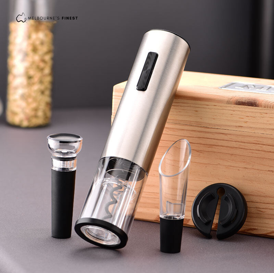 Lisslune | Electric Wine Opener – 4-in-1 Set for Easy Corking and Perfect Pouring