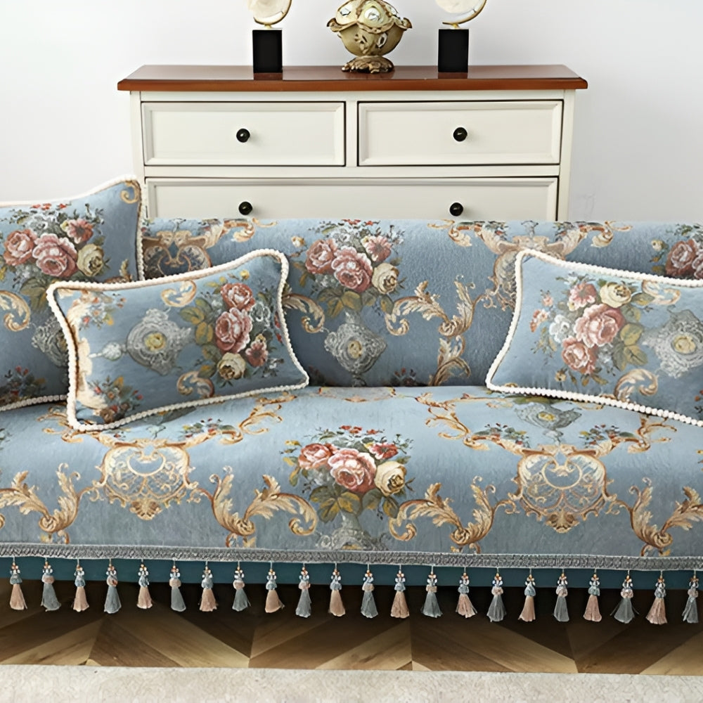 Lisslune | Elise Chenille Beaded Edge Cushion Cover