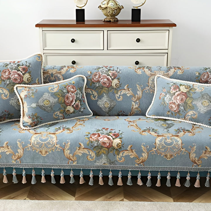 Lisslune | Elise Chenille Beaded Edge Cushion Cover