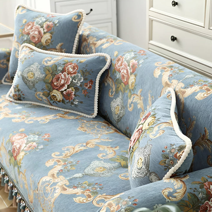 Lisslune | Elise Chenille Beaded Edge Cushion Cover