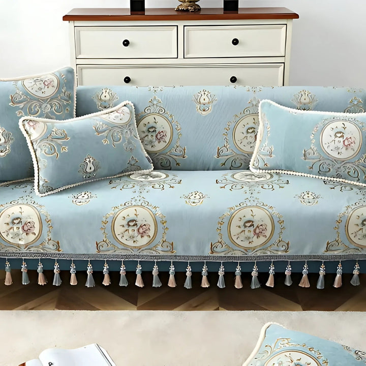 Lisslune | Elise Chenille Beaded Edge Cushion Cover