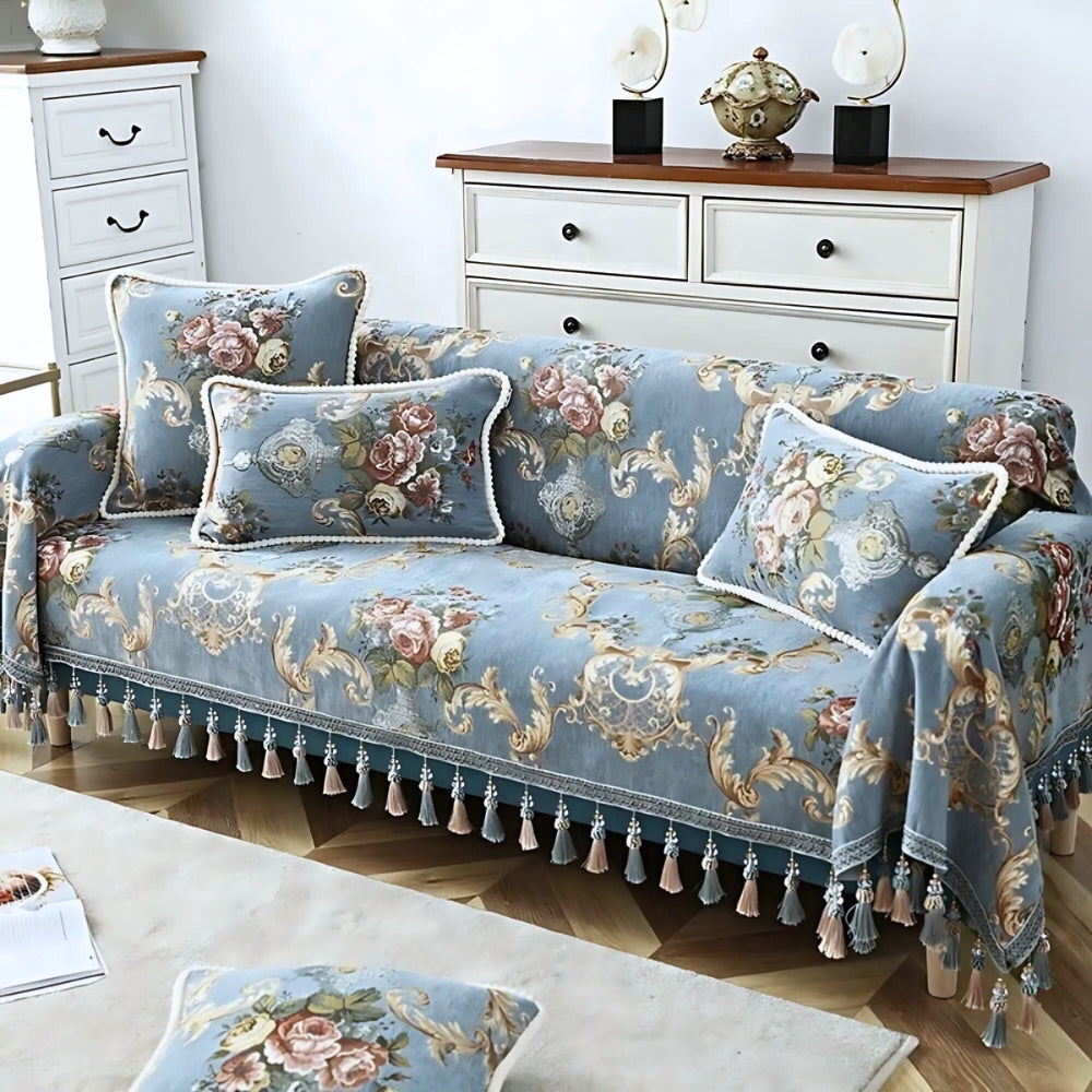 Lisslune | Elise Chenille Beaded Edge Cushion Cover