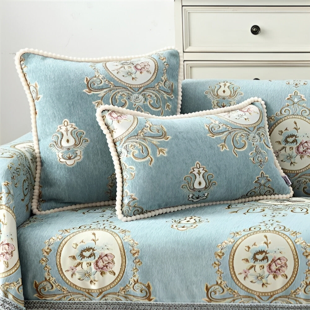 Lisslune | Elise Chenille Beaded Edge Cushion Cover